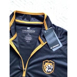 Colosseum 1/4 Zip Black Gold Long Sleeve Pullover‎ Men's XL Team Logo